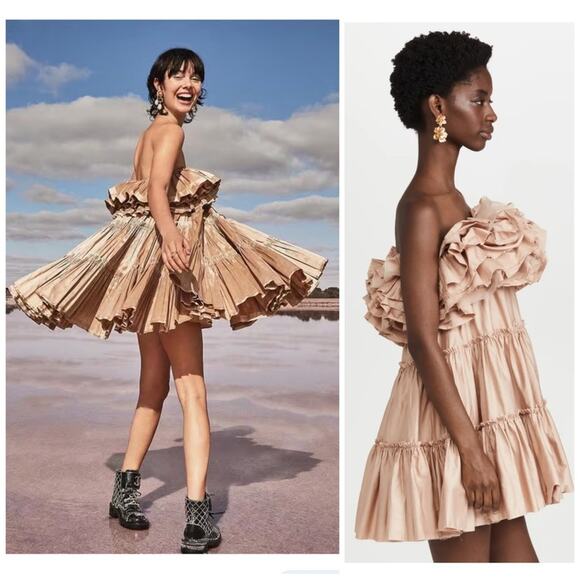 Aje Allure Tiered Ruffle Mini Dress Size 2 US / 6 AU - Picture 4 of 14